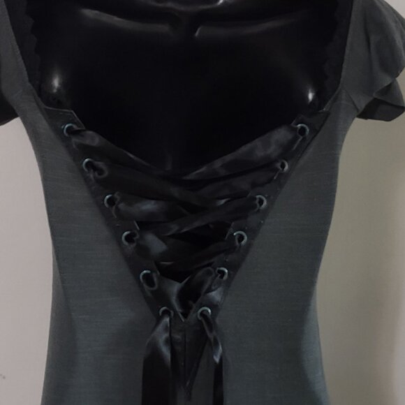 Lip Service Step in Time Teal Tunic Top or Dress Size Small EXCELLENT - Picture 10 of 15